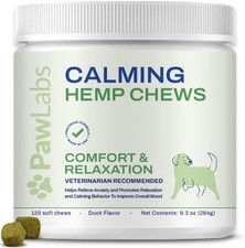 Calming Hemp Chews for Dogs - Relieve Anxiety  Stress - Organic Hemp,