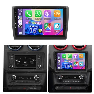 9'' Carplay Android 15 Autoradio 4+64GB Für Seat Ibiza 2015-2017 BT GPS Navi WIFI