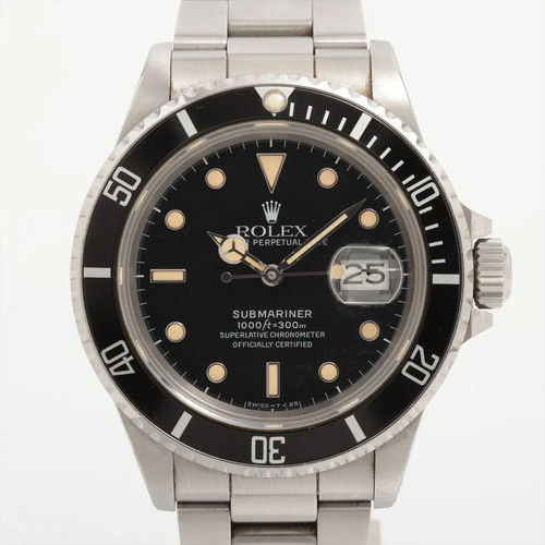 Rolex SUBMARINER DATE 16800 SS SS AT black dial