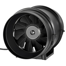 8" Inline Duct Fan Kit: 180 CFM, Carbon Filter 8ft Duct