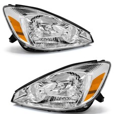 2pcs Headlights For 2004-2005 Toyota Sienna Celexle Chrome Headlamp Leftright