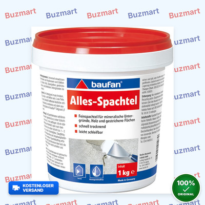 Baufan 1 kg Alles-Spachtel Feinspachtel für Wand, Holz und gestrichene Fläche