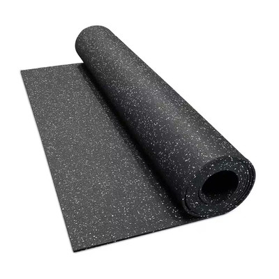 Isometric Grey 48 In. X 180 In. X 0.3 In. Rubber Gym/Weight Room Flooring Rolls