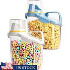 Airtight Food Storage Containers BPA Free Cereal Canisters Dry Food Organizer US