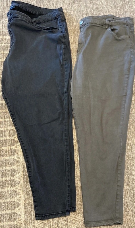 Lane Bryant Venezia Black/ Grey Jeans Size 28