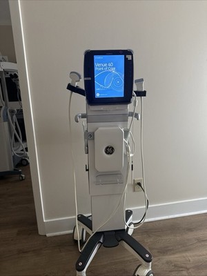 GE Venue 40 Portable Ultrasound Machine w/ 2 Probes + Docking cart 2014