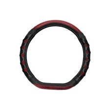 Car Steering Wheel Cover, D Shaped Steering Wheel Cover, 15 Inch Anti-Slip Red