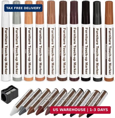 DAIXISM Furniture Repair Kit Wood Markers Wax Sticks, for Stains, Scratches, Woo