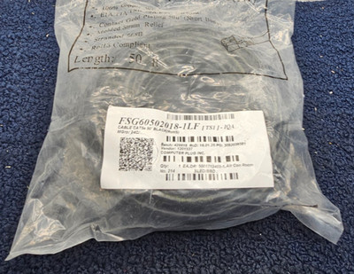 FSG60502018-1LF: 350MHz Cable CAT5e 50'' Patch Cord Black (RoHS)
