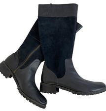 Timberland Womens Black Leather & Suede Ridin...