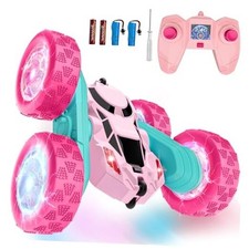 Remote Control Car for Girls, Double Glow Headlights  Wheel Lights Pink