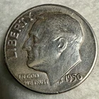 1950-P Roosevelt Dime Circulated Business Strike Silver Uncertified