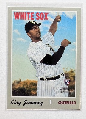 2019 Topps Heritage High Number Eloy Jimenez Rookie RC #516 Chicago White Sox