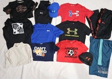 Under Armour Youth BOYS Large YLG Clothing Lot SHIRTS SHORTS PANTS HAT OUTFITS