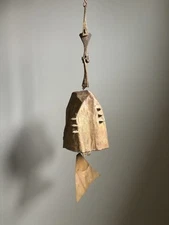 Large Soleri Cosanti Arcosanti Bronze Wind Bell Chime Vtg Modern Mcm Sculpture