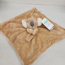 Carters Child of Mine Koala Baby Lovey Tan Plush Satin Security Blanket 13x13 in