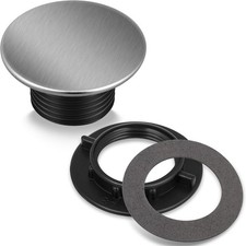 Kitchen Faucet Hole Cover Stainless Steel, Premium Sink Tap Hole Cover, Brushed