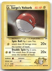 Lt. Surge's Voltorb 84/132 Gym Heroes Common Unlimited