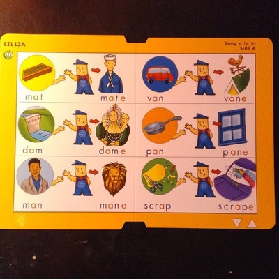 77 LeapFrog School House Level 3 Phonics Skill Cards Long Vowels LIL13-LIL17