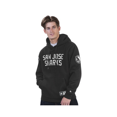 NHL San Jose Sharks Black Ice Hoodie Black