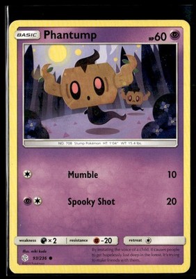 2019 Sun & Moon - Cosmic Eclipse 3 Phantump Basic/Common #93