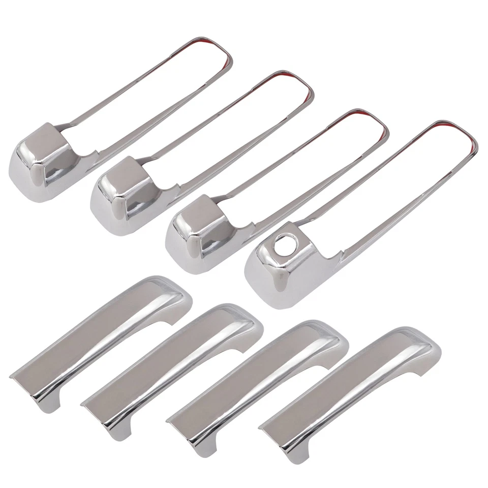 CUBIERTAS DE MANIJA CROMADAS DE 4 puertas para Dodge RAM 1500 2010-2018 sin PSK con KH Foto 2 de 4