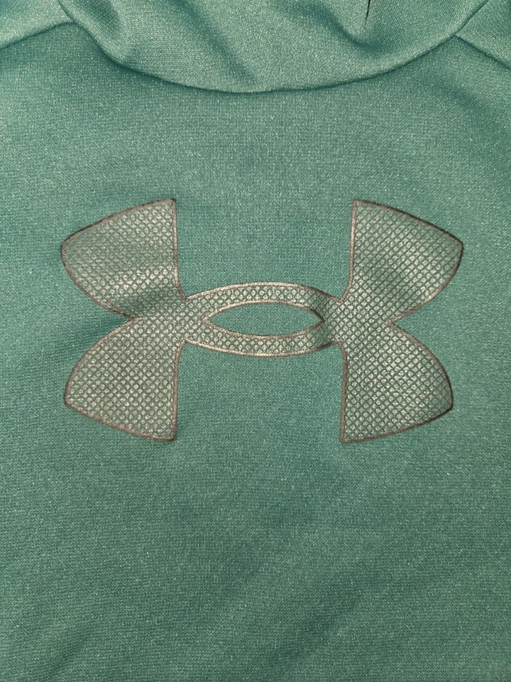Sudadera con capucha Under Armour verde niños jóvenes pequeña Foto 4 de 4