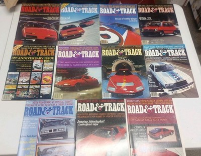 Road And Track Magazine 1982 11 Issues Missing March