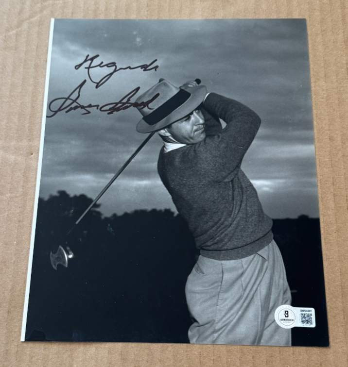 Sam Snead Autographed Signed GOLF LEGEND 8X10 PHOTO BECKETT BAS PGA GOLF #2 