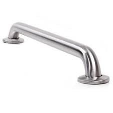 ARISTA 12 in. x 1-1/4 in. Concealed Screw Grab Bar in Brushed Stainless Steel