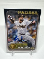 2024 Topps MATT WALDRON Signed Card autograph auto PADRES RC IP