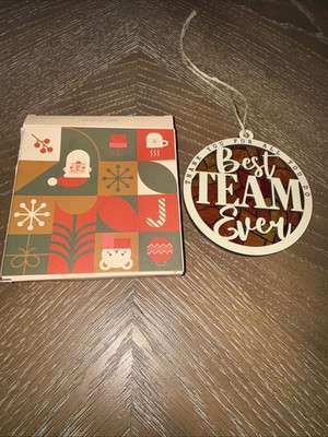 Best Team Ever Ornament, Best Team Ever Gift New In Box