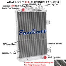 3 Rows Aluminum Radiator for 1930 Chevrolet Car Chevy V8 Conversion AT MT