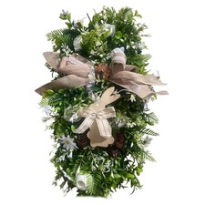 Ghirlanda per porta d'ingresso, ghirlanda primaverile, centrotavola, ghirlanda