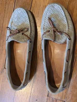 Bottega Veneta Intrecciato Moccasin Moc Suede 38.5/US Size 8.5 Women