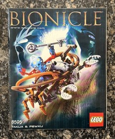 Lego Bionicle (8595) Takua & Pewku 100% Complete With Box And Manual
