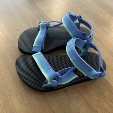 Teva Kids Original Sandals, Blue and Green, Size US 12