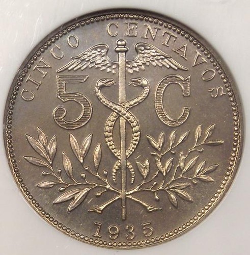 1935 Proof Bolivia 5 Centavos (5C) - NGC PR66 - Rare Superb Gem PF66 Coin - 第 4/6 張圖片