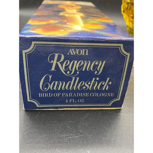 Vintage Avon Regency Candlestick Bird of Paradise Cologne 4 fl. oz 80% full - Picture 8 of 11
