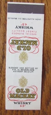 ALCOHOL MATCHBOOK COVER: OLD MACKAY WHISKY ANTWERP, BELGIUM EMPTY MATCHCOVER -D1