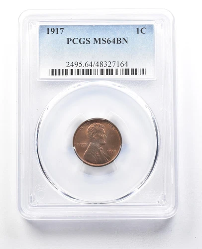 1917 Lincoln Wheat Cent MS64 BN PCGS *1821