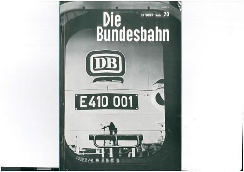 Die Bundesbahn DB Magazine October 1966 20/66 1609-13-86