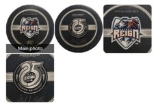 1988-2013 ONTARIO REIGN ECHL 25TH ANN. GAME PUCK INGLASCO MFG. MADE IN 🇸🇰 