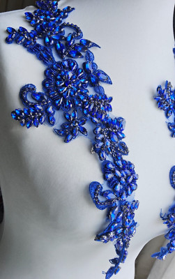 Strass Applikation Stickerei Diamant Patch funkelnd für Brautkleid