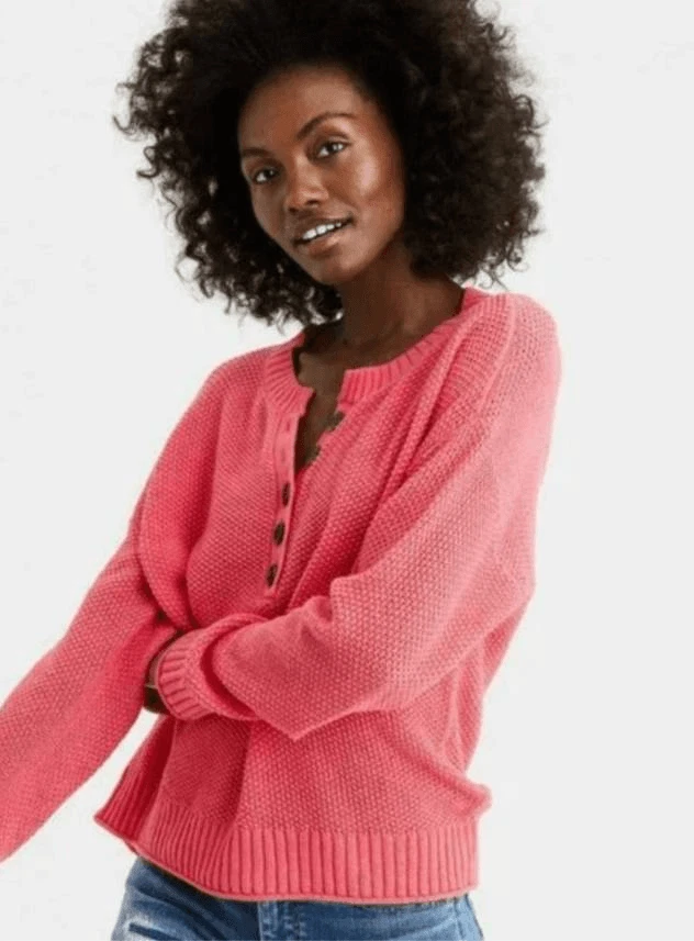 American eagle henley pullover clearance sweater