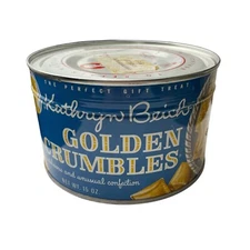 Vintage Kathryn Beich Golden Crumbles Tin Key Wind Sealed Full NOS B
