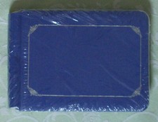 Creative Memories 5x7 Sapphire Blue Sentiments Scrapbook Album with Silver Trim