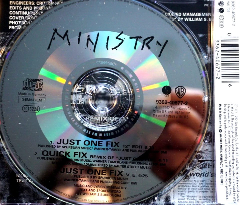 Ministry - Just One Fix - CD, en muy buen estado Foto 2 de 2