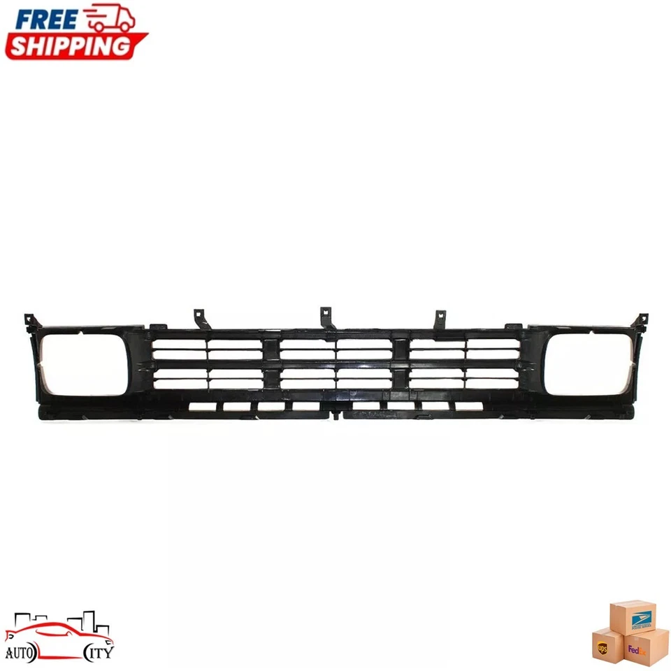 New Grill Grille Assembly Black Plastic For 1990-1992 Nissan D21 Pickup Truck — 第 4/4 张图片