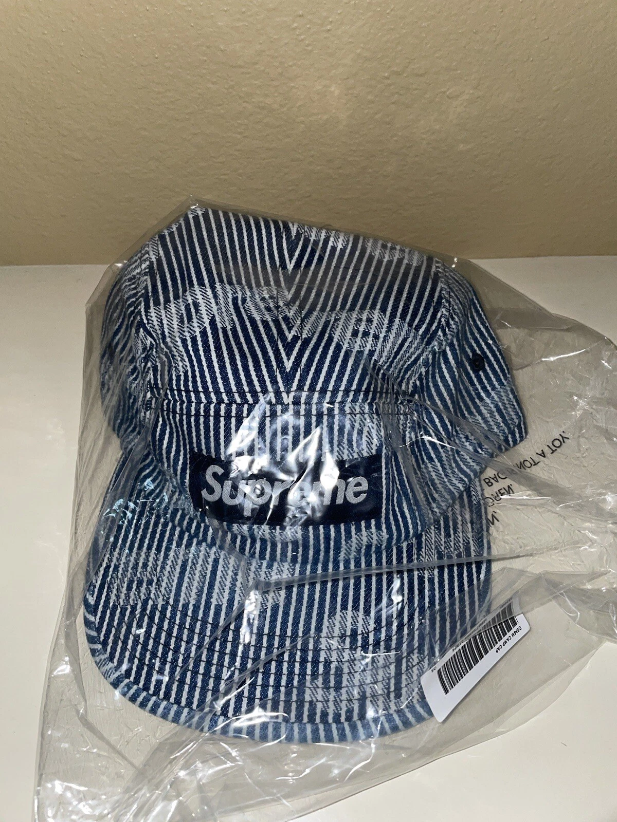 Supreme Denim Camp Cap Stripe SS24